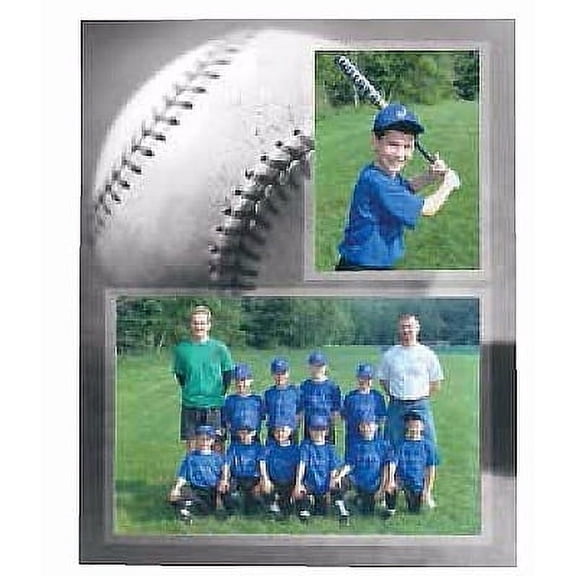 (10 pack) BASEBALL Player Team 7x5 3one-half inchx5 MEMORY MATES cardstock double photo frame sold in 10 s - 5x7
