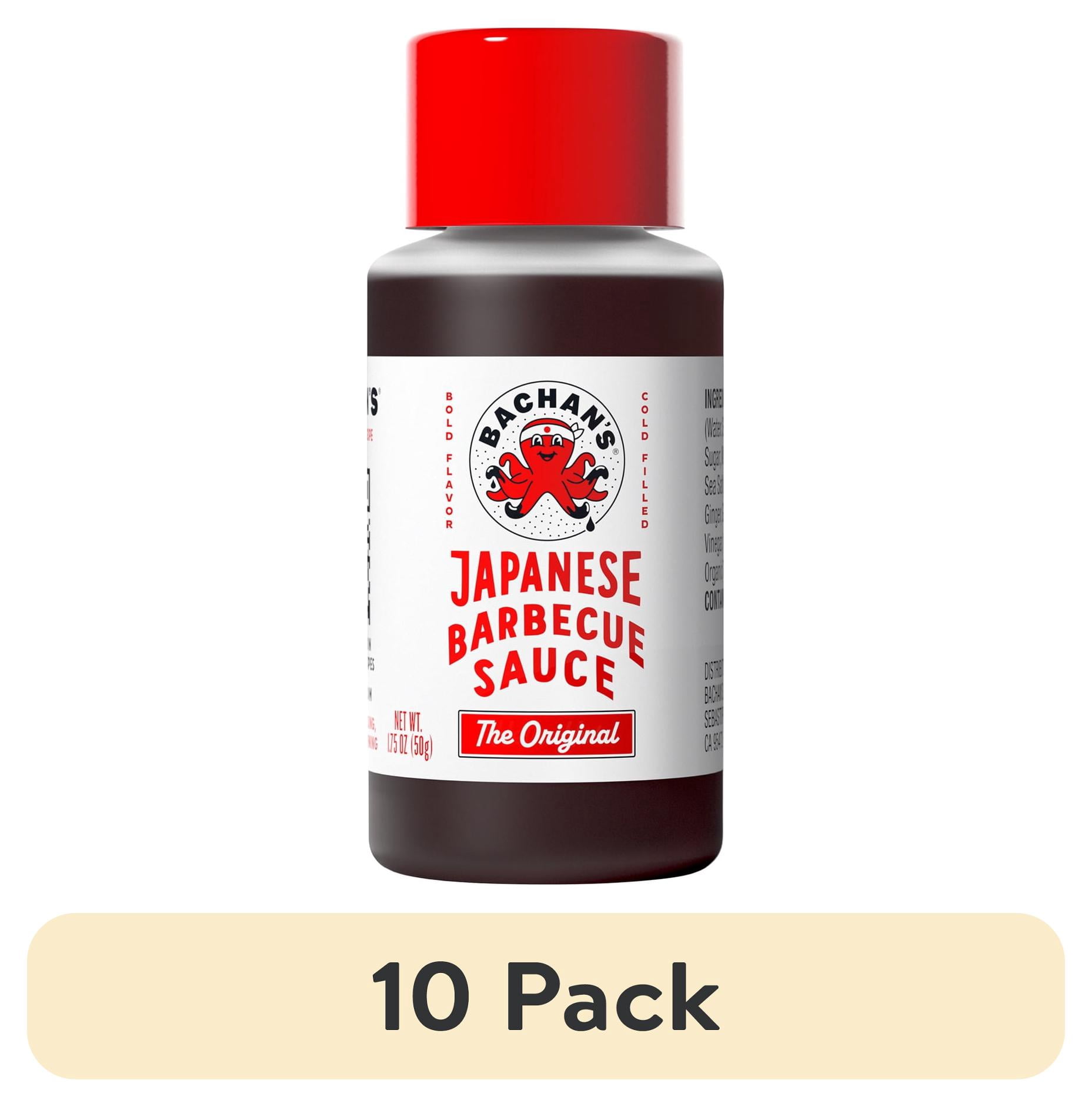 (10 pack) Bachan's The Original Japanese Barbecue BBQ Sauce, Mini 1.75oz Bottle - Bold, Fresh, Umami Flavor