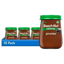 (10 pack) Beech-Nut Naturals Stage 1 Baby Food, Prunes, 4 oz Jar