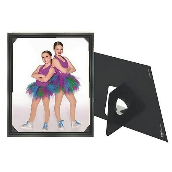 (25 pack) Black 10x13 dual easel cardstock corner tuck frame w black ...