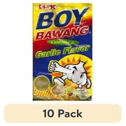 (10 pack) Boy Bawang Cornick Garlic Flavor, 3.54 oz