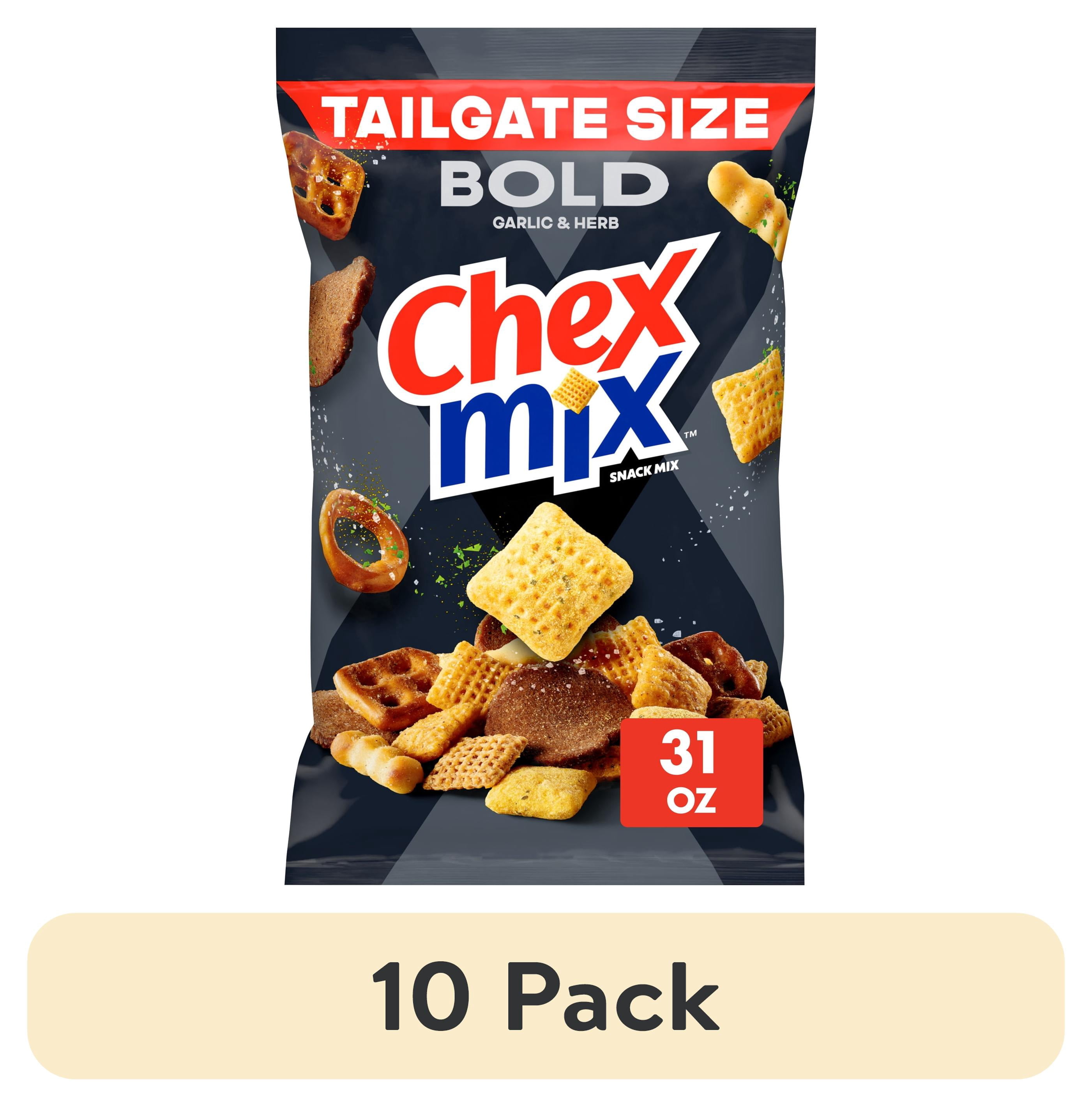 Chex Mix Bold Party Blend Savory Snack Mix, Tailgate Size, 31 oz