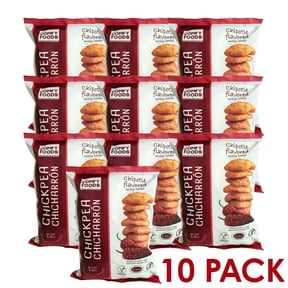 Comfy Foods Chickpea Chicharron, Gluten Free Chickpea Chips, Chipotle Flavor, 4.5 oz, 10 Pack