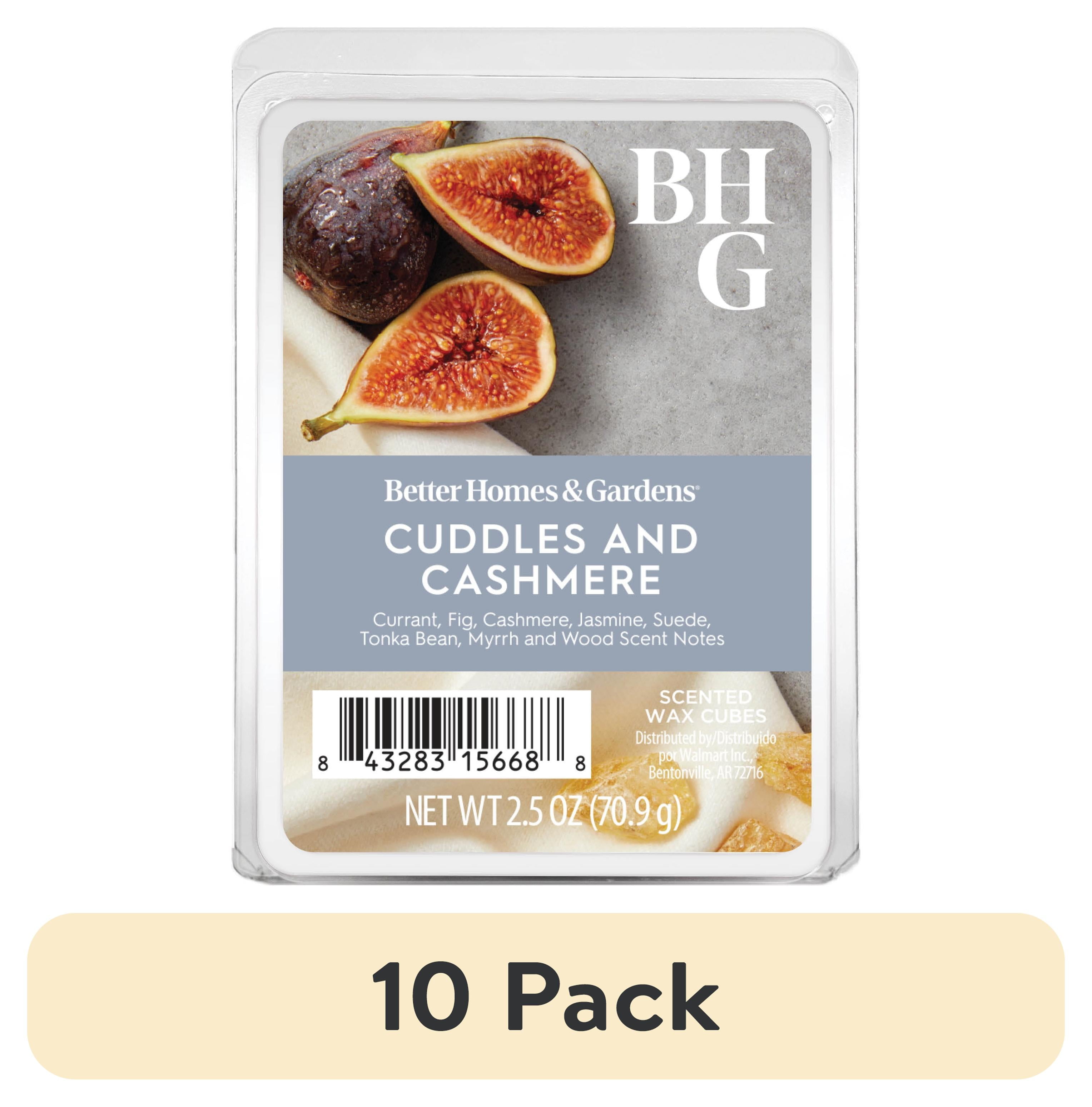 (10 pack) Better Homes & Gardens Cuddles & Cashmere Scented Wax Melts, 2.5 oz