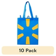10 pack Walmart Reusable Shopping Tote Bag for Adults