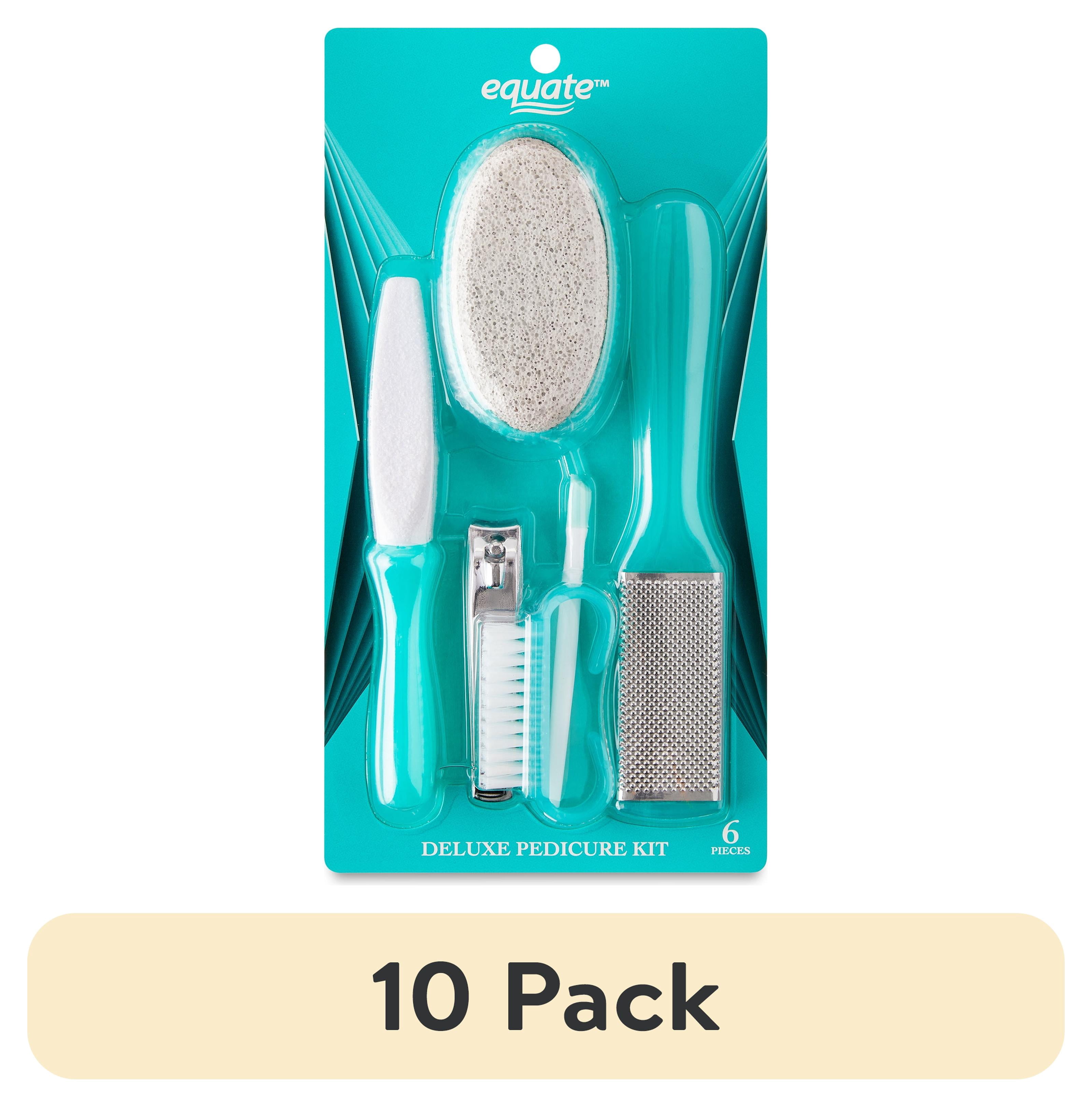 (10 pack) Equate Deluxe Pedicure Kit, 6 Pieces