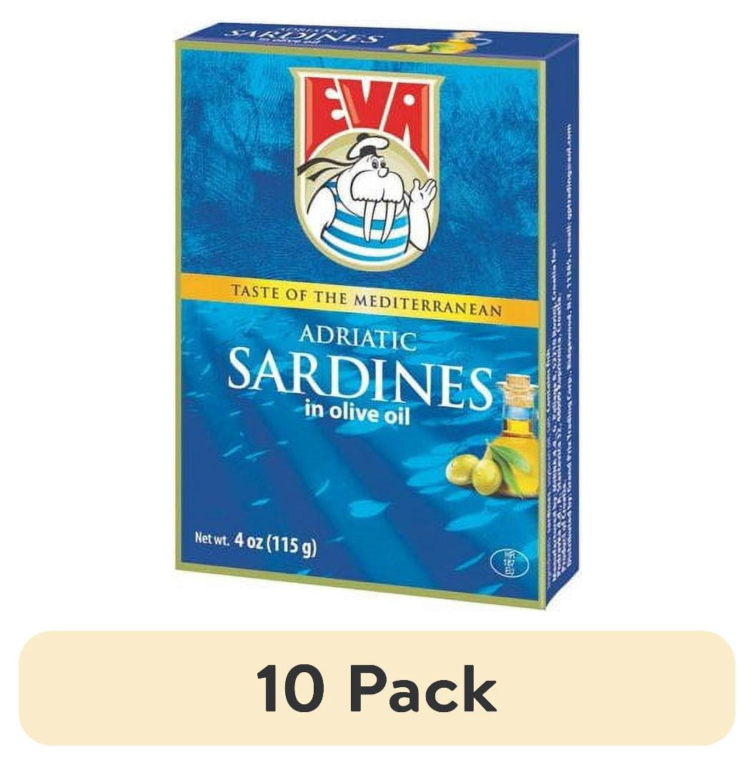 (10 pack) Eva Adriatic Sardines in Olive Oil 115g