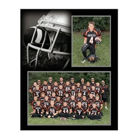 (10 pack) FOOTBALL Player Team 7x5 3one-half inchx5 SPORTS MATES double frame sold in 10 s - 5x7