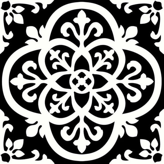 (10 pack) FloorPops Gothic Peel & Stick Floor Tiles 10 Tiles/10 sq. ft.