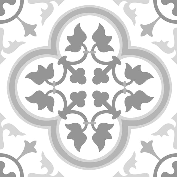 (10 pack) FloorPops Virgin Vinyl Grey FP2953 Remy Peel & Stick Floor Tiles