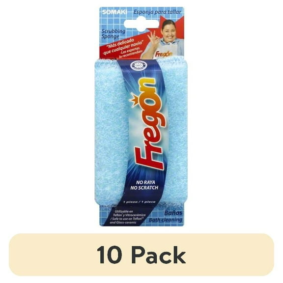 (10 pack) Fregón All-Purpose No Scratch Scrubbing Sponges
