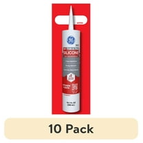 (10 pack) GE Silicone 1 Tub & Tile, Pack of 1, White 10.1 fl oz Cartridge