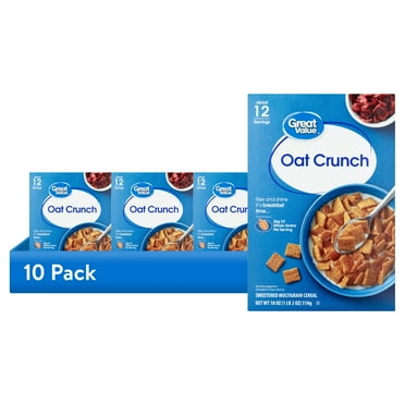(10 pack) Great Value Oat Crunch Breakfast Cereal, 18 oz