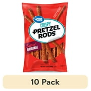 (10 pack) Great Value Pretzel Rods, Contains Wheat, 12 oz