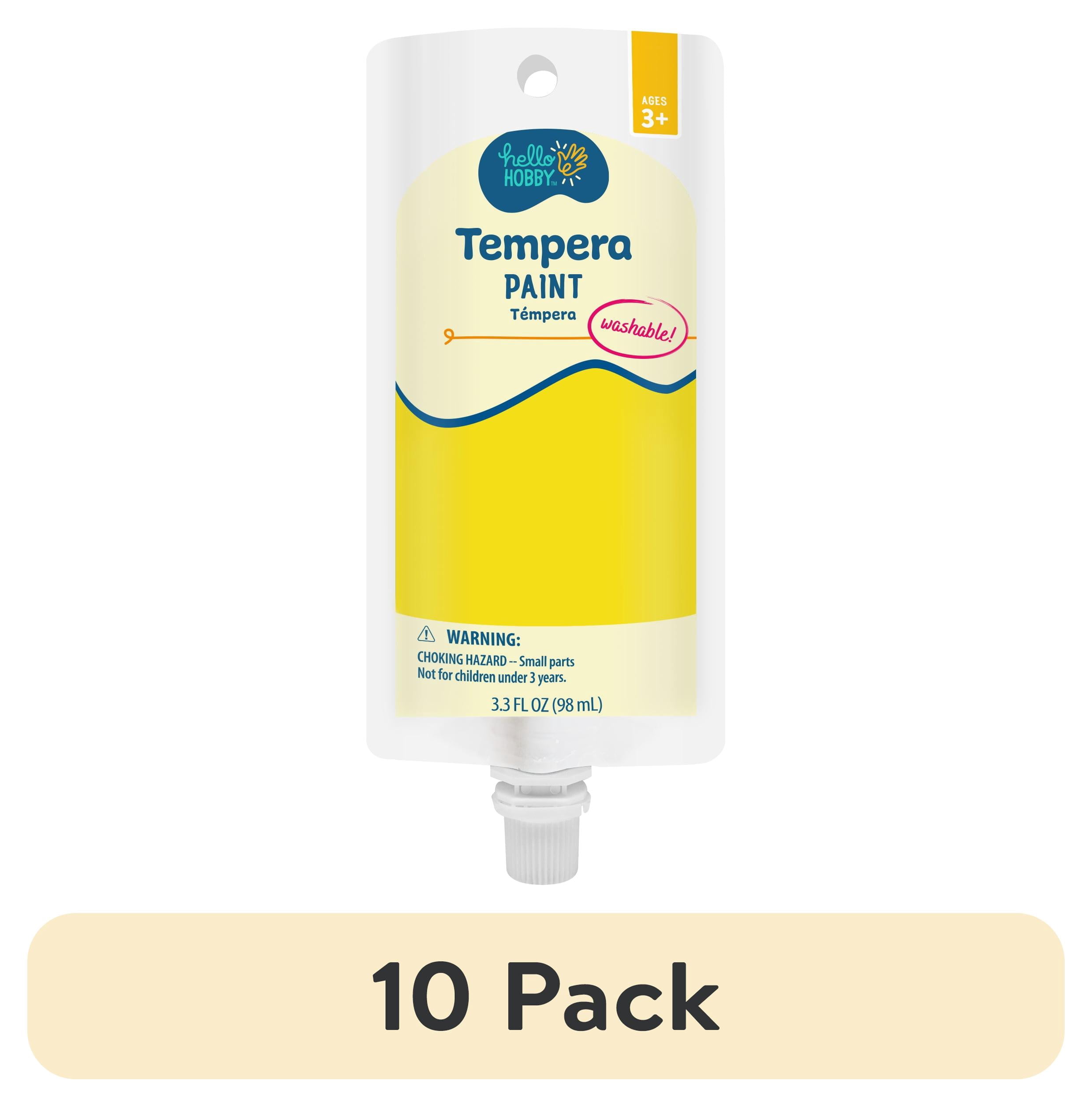 (10 pack) Hello Hobby 3.3 fl oz Yellow Tempera Paint