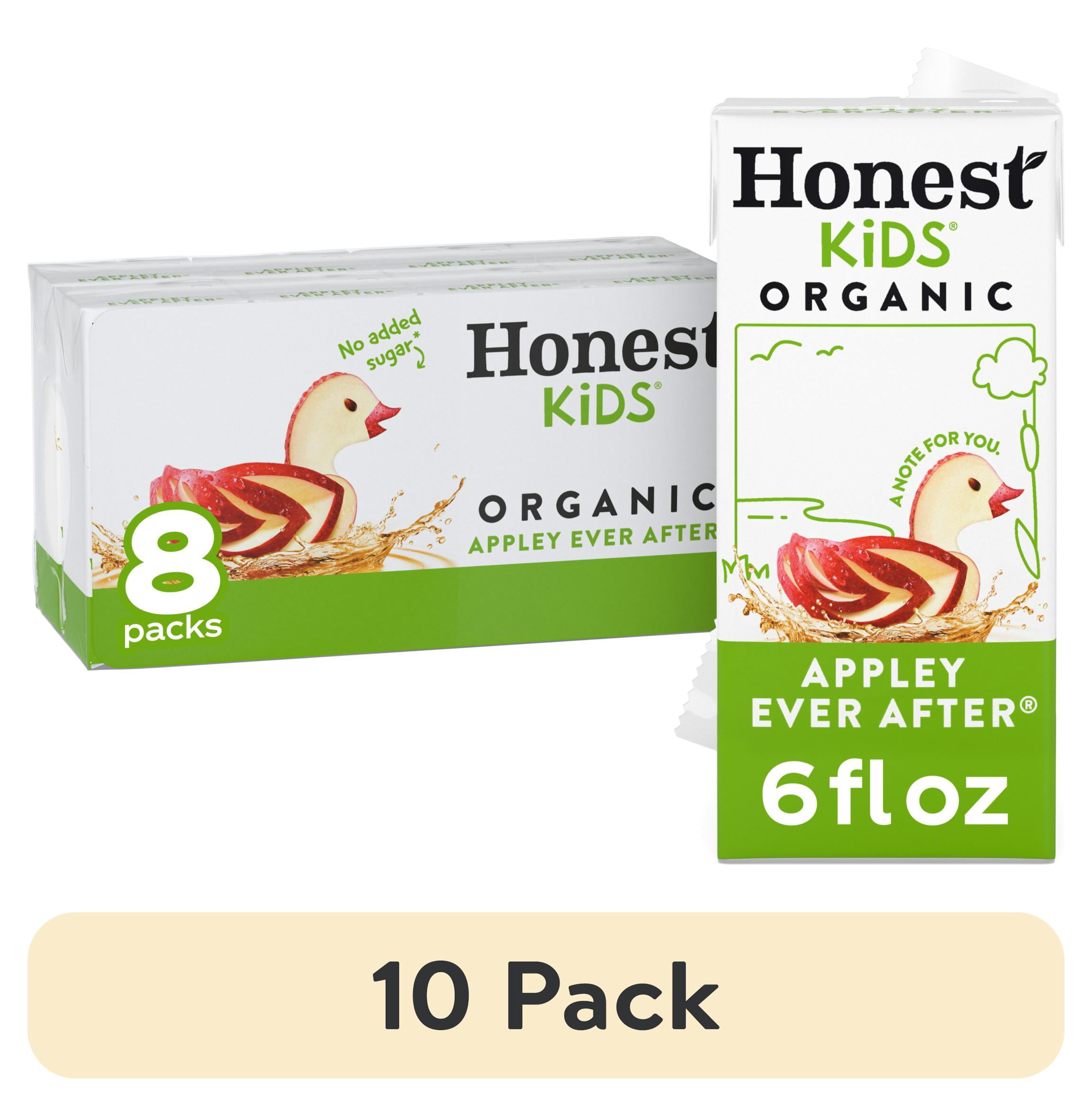 10 pack) Honest Kids Appley Ever After Organic Juice Drink Cartons