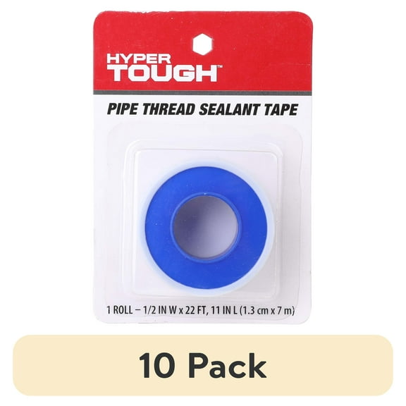 (10 pack) Hyper Tough Pfte Tape for General Purpose Use, Hardware Adhesives, Model Number 41-311HT Easy Installation, Lightweight