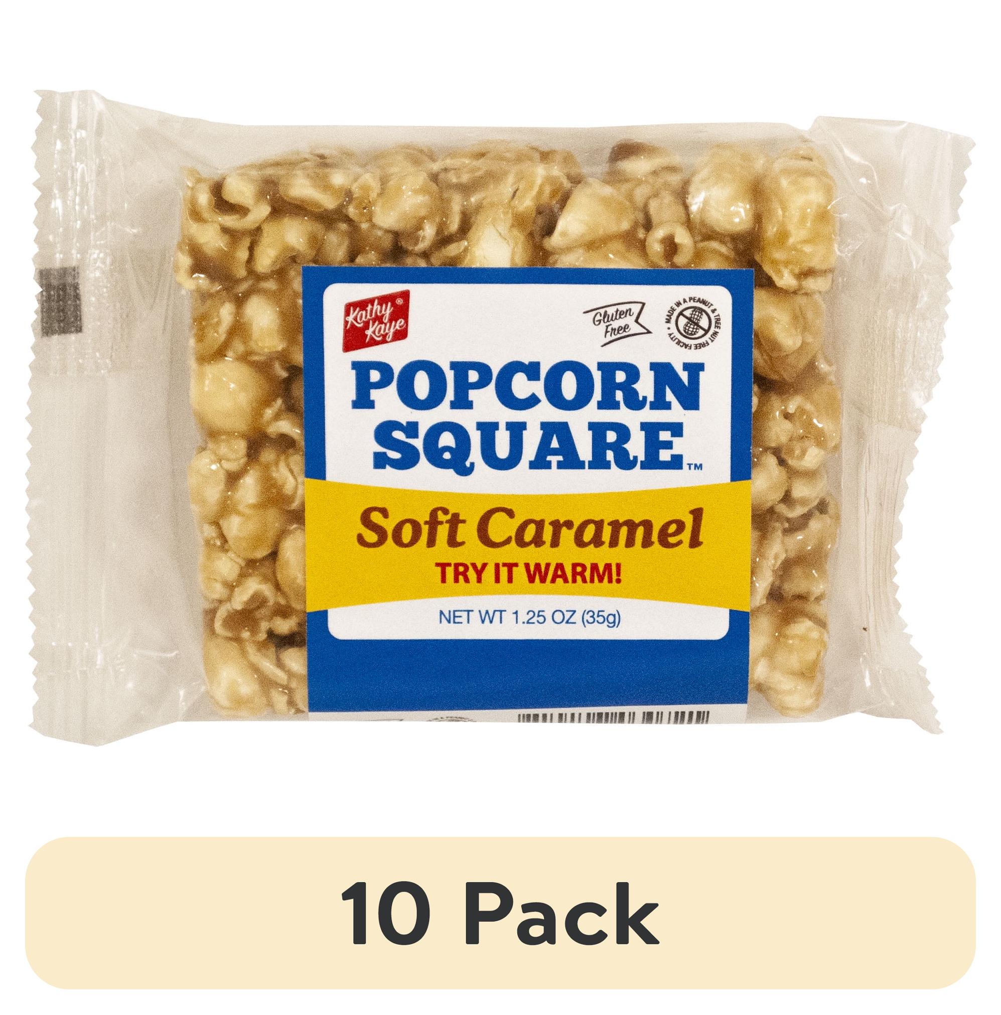 (10 pack) Kathy Kaye Caramel Popcorn Square, 8 Ct (1.25 Oz. Squares)