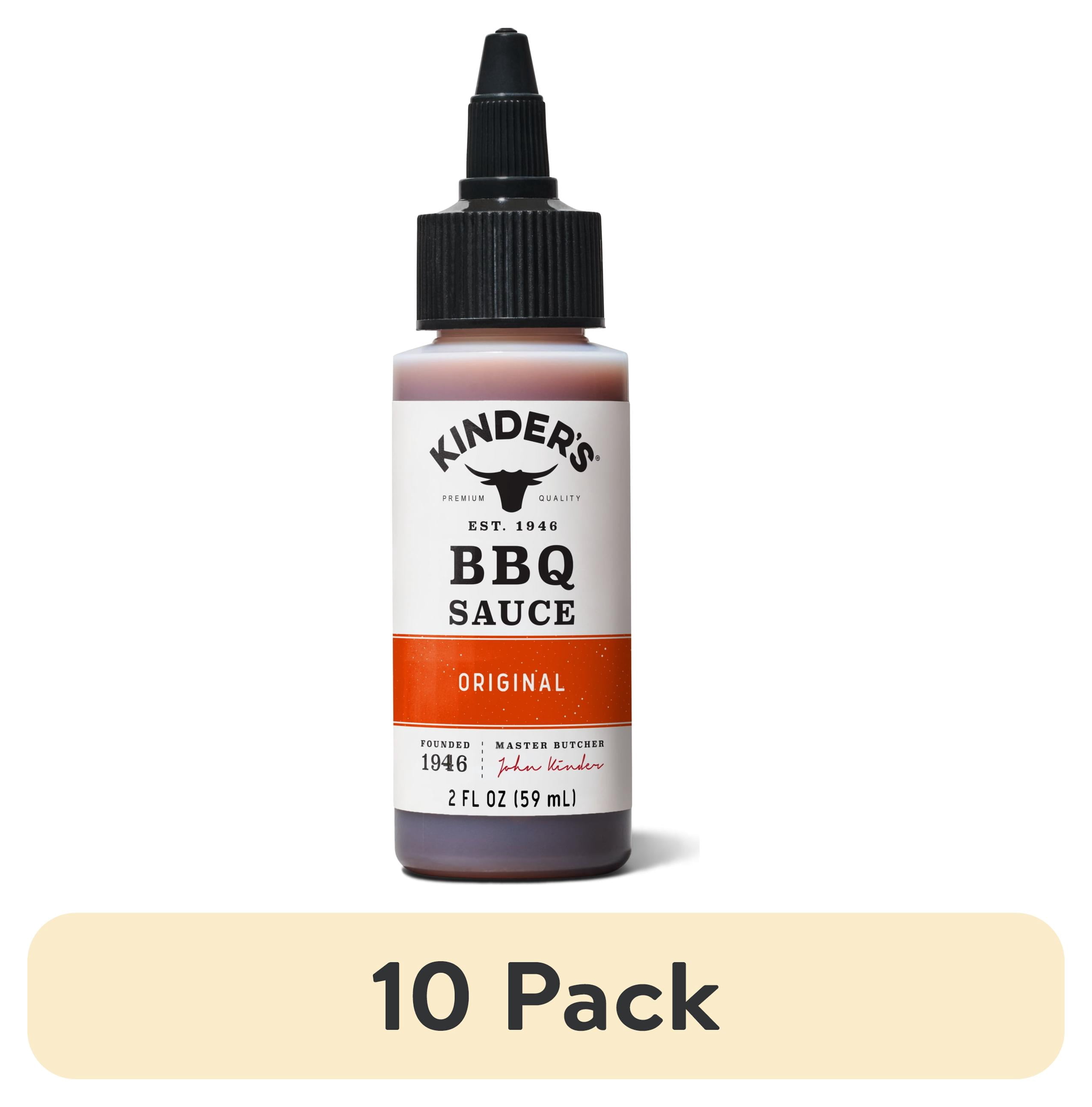 (10 pack) Kinder's Original Mild BBQ Sauce, 2 fl oz Small Bottle