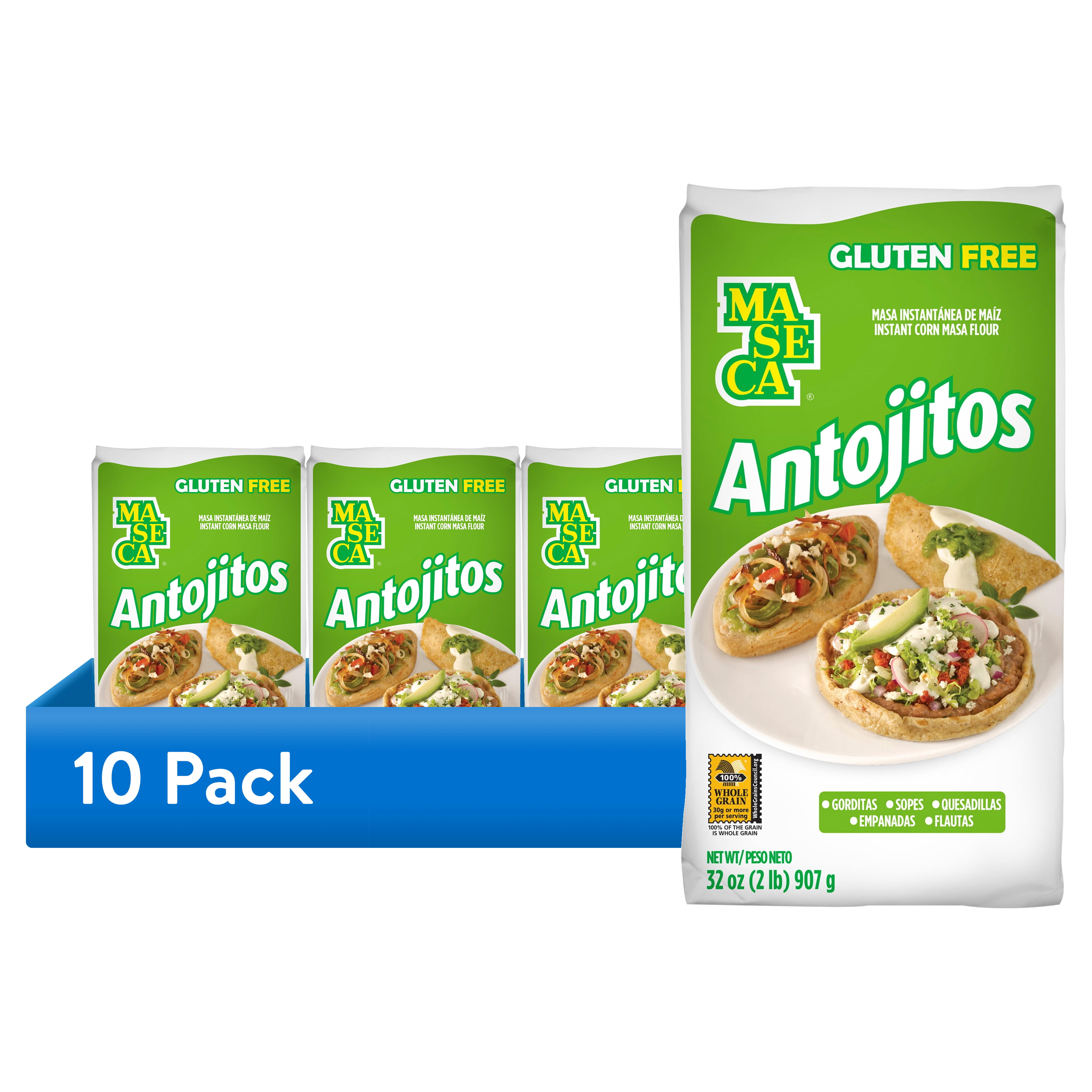 (10 pack) MASECA Antojitos Instant Corn Masa Flour 2 Lb Bag