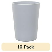 (10 pack) Mainstays 18-Ounce Plastic Tumbler, Gray