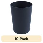 (10 pack) Mainstays - Dark Blue Round Plastic Tumbler, 18-Ounce