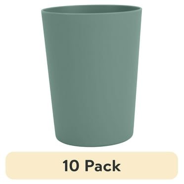 (10 pack) Mainstays - Sage Round Plastic Tumbler, 18-Ounce