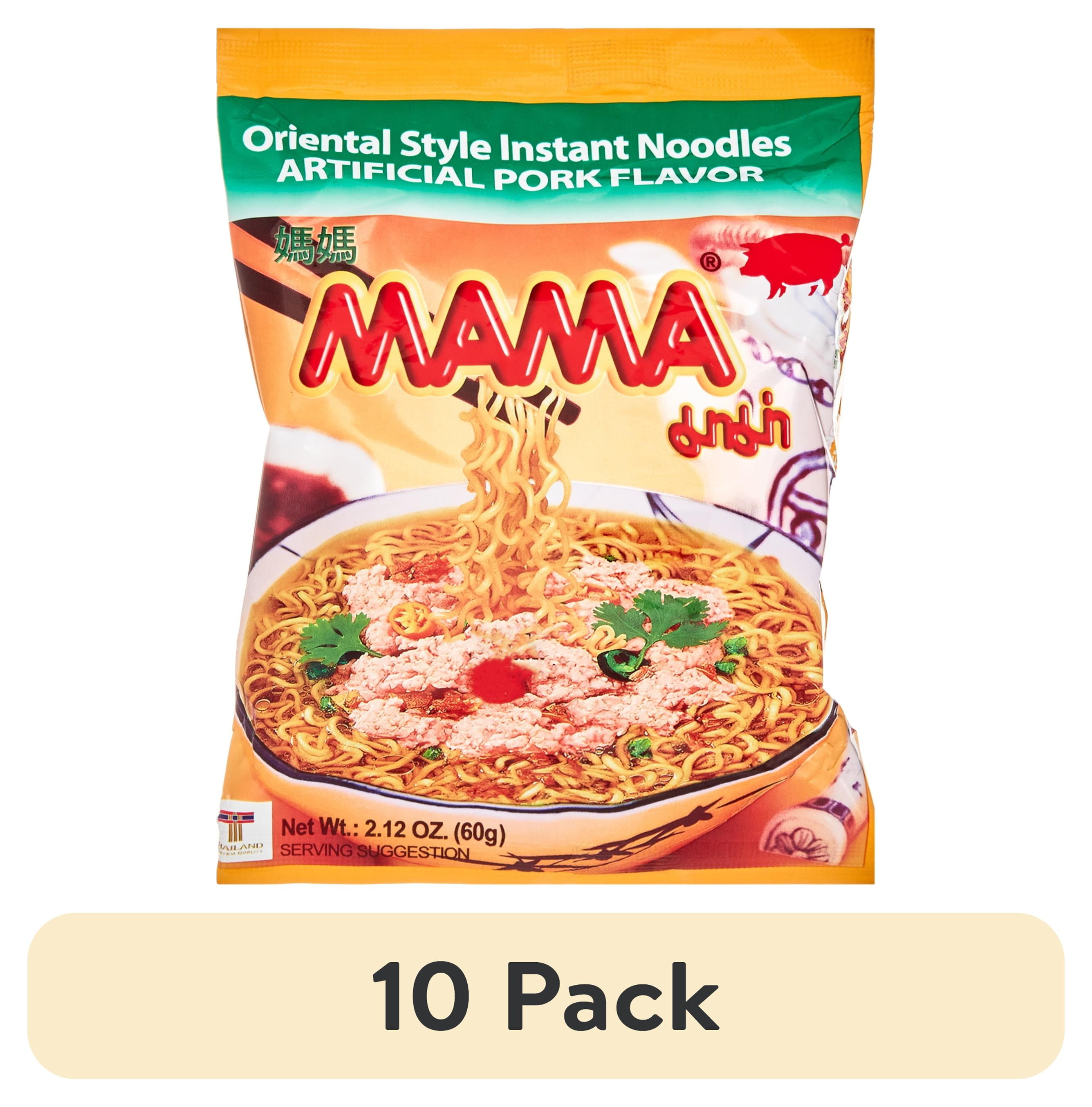 10 pack) Mama Oriental Style Instant w/Artificial Pork Flavor