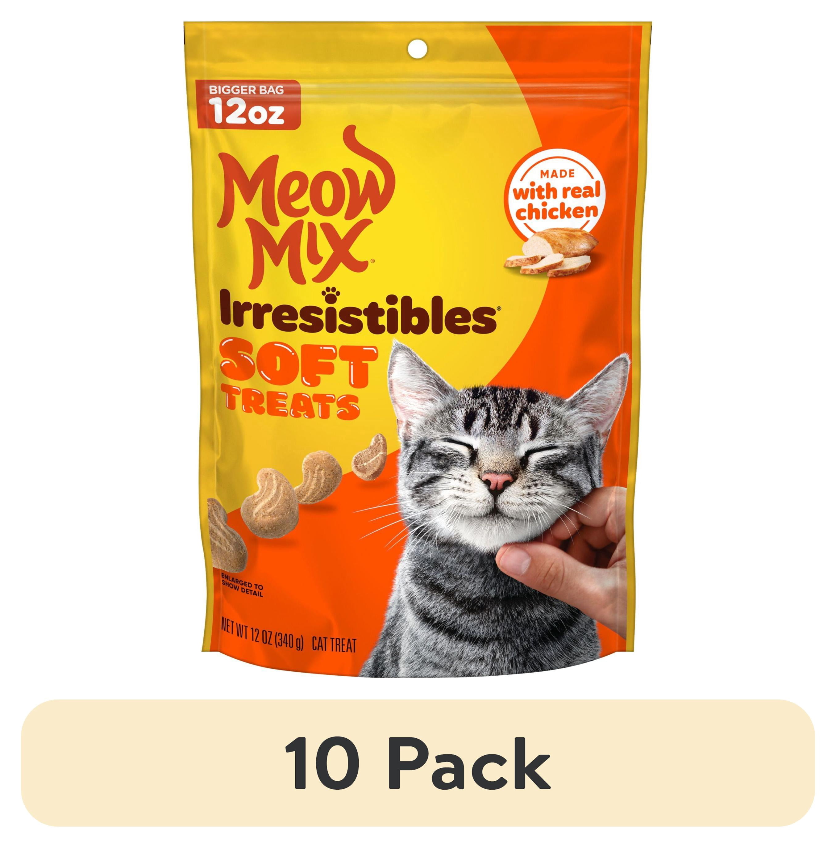 Meow Mix Irresistibles Soft Cat Treats with White Meat Chicken 12