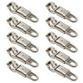 thumbnail image 1 of 10-pack Nickel Plated Quick Release Panic Snap with Fixed-Eye, Panic Snap Quick Release Paracord, Get Back Whips Industrial Grade for Get Back Whips, 1 of 7