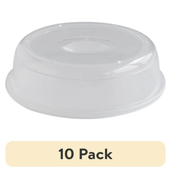 (10 pack) Nordic Ware 10" Microwave Splatter Cover, Clear Plastic,