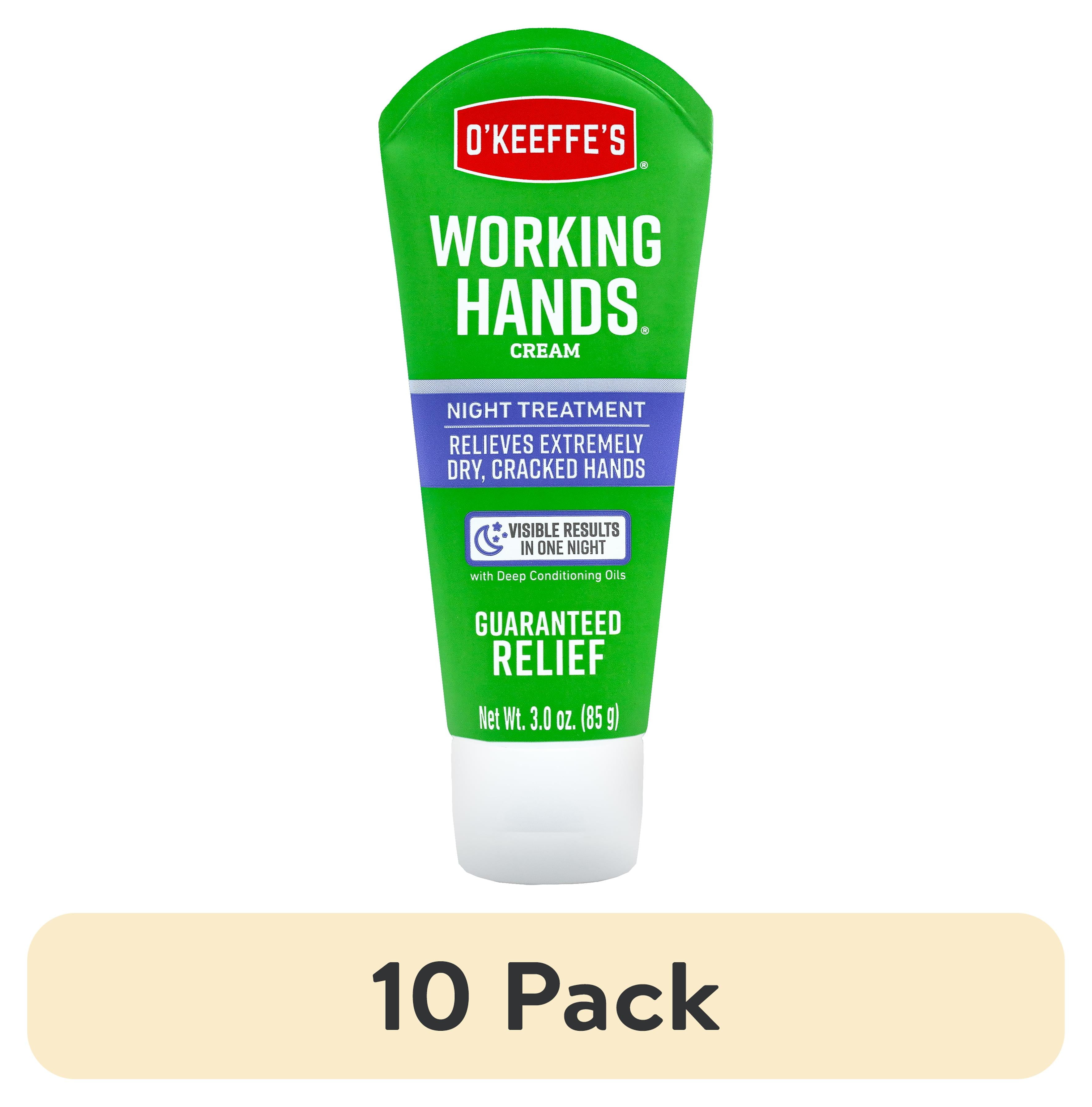 (10 pack) O'Keeffe's Working Hands Night Treatment Hand Cream, 3 Ounce Tube