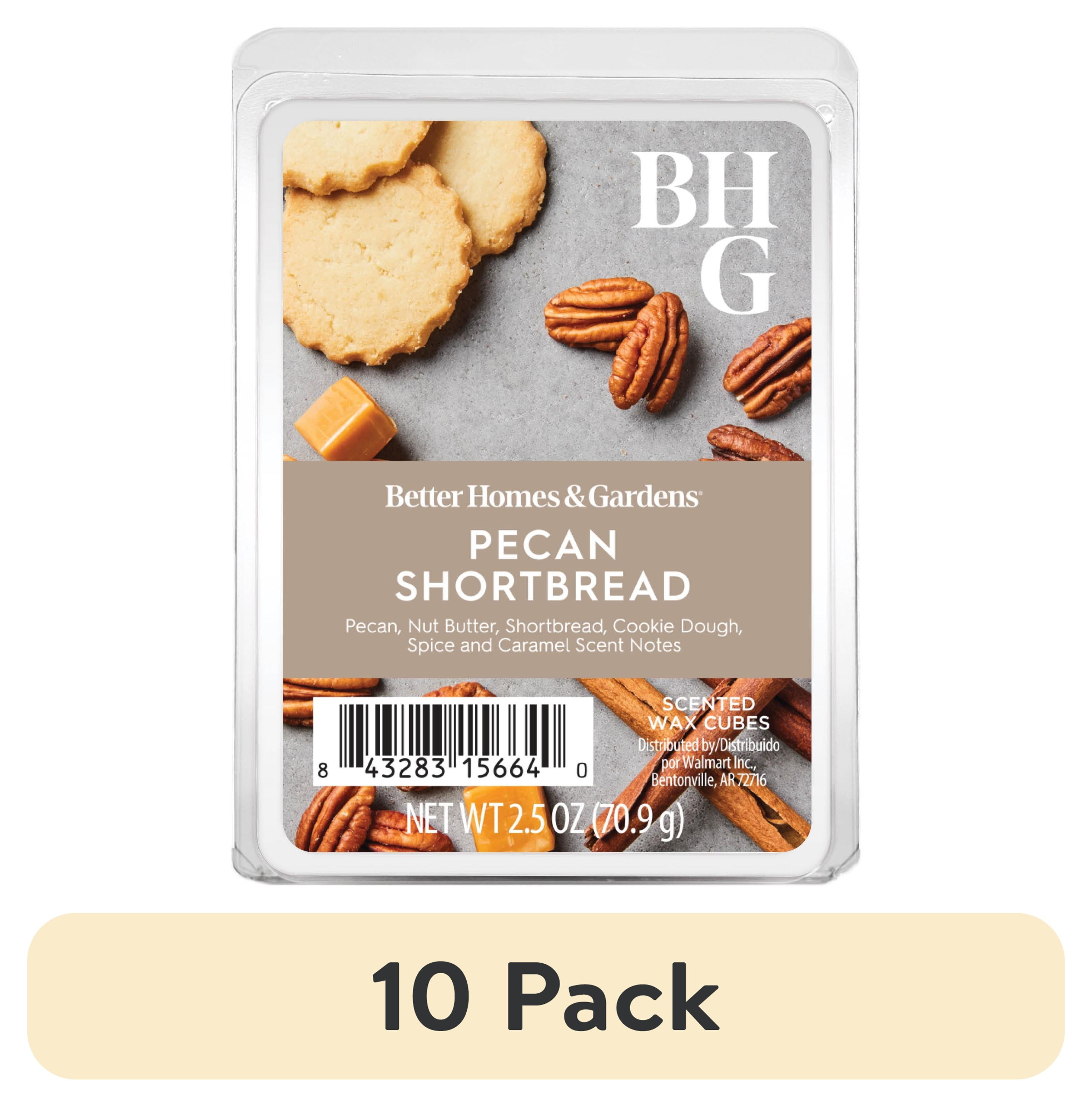 (10 pack) Pecan Shortbread Scented Wax Melts, Better Homes & Gardens, 2.5 oz (1-Pack)