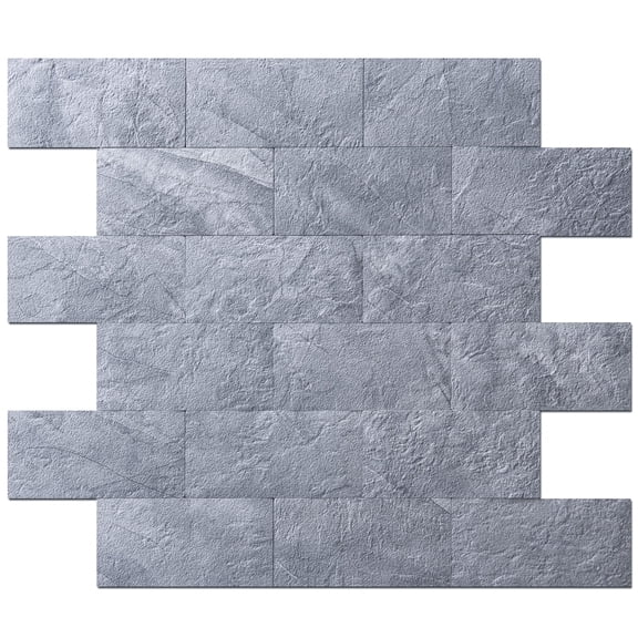 10-pack Peel And Stick Backsplash Tile For Kitchen Bathroom Fireplace Vanitity Self-adhesive Wall In Blue Grey