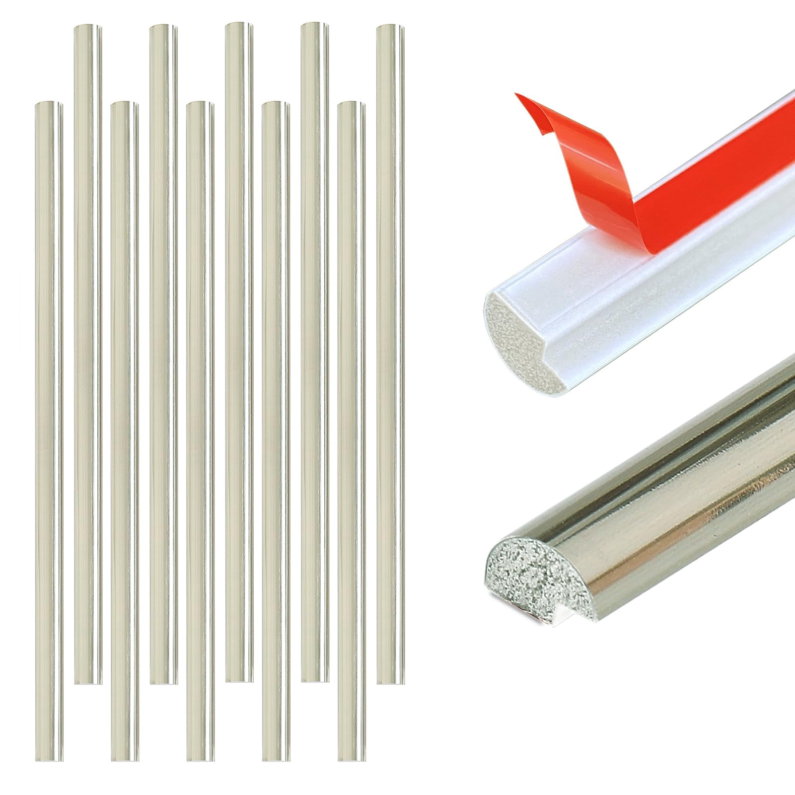 10-pack Peel And Stick Tile Trim For Backsplash - 12
