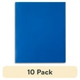 thumbnail image 1 of (10 pack) Pen+Gear 3-Prong Letter Size Paper Folder, Blue, 1 of 7