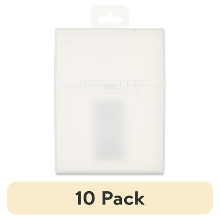 (10 pack) Pen+Gear Clear Plastic Crayon Box, Desktop Organizer