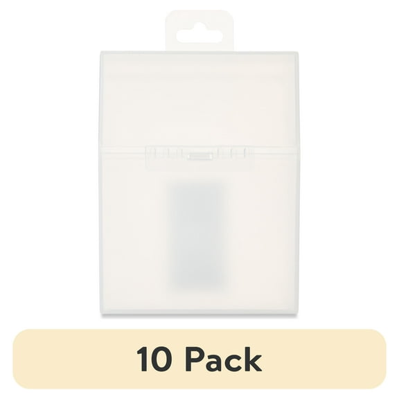 (10 pack) Pen+Gear Clear Plastic Crayon Box, Desktop Organizer