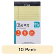 (10 pack) Pen+Gear Jr. Legal Pads, 3 Pack, Canary Paper, Wide Ruled, 50 Sheets, 5" x 8"