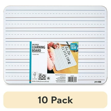 (10 pack) Pen+Gear Dry Erase Learning Board, 8.9" x 11.8", Whiteboard