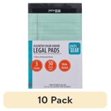 (10 pack) Pen + Gear Pastel Color Legal Pads, 50 Sheets, 3 Count, 5