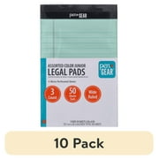 (10 pack) Pen + Gear Pastel Color Legal Pads, 50 Sheets, 3 Count, 5" x 8", Microperforated