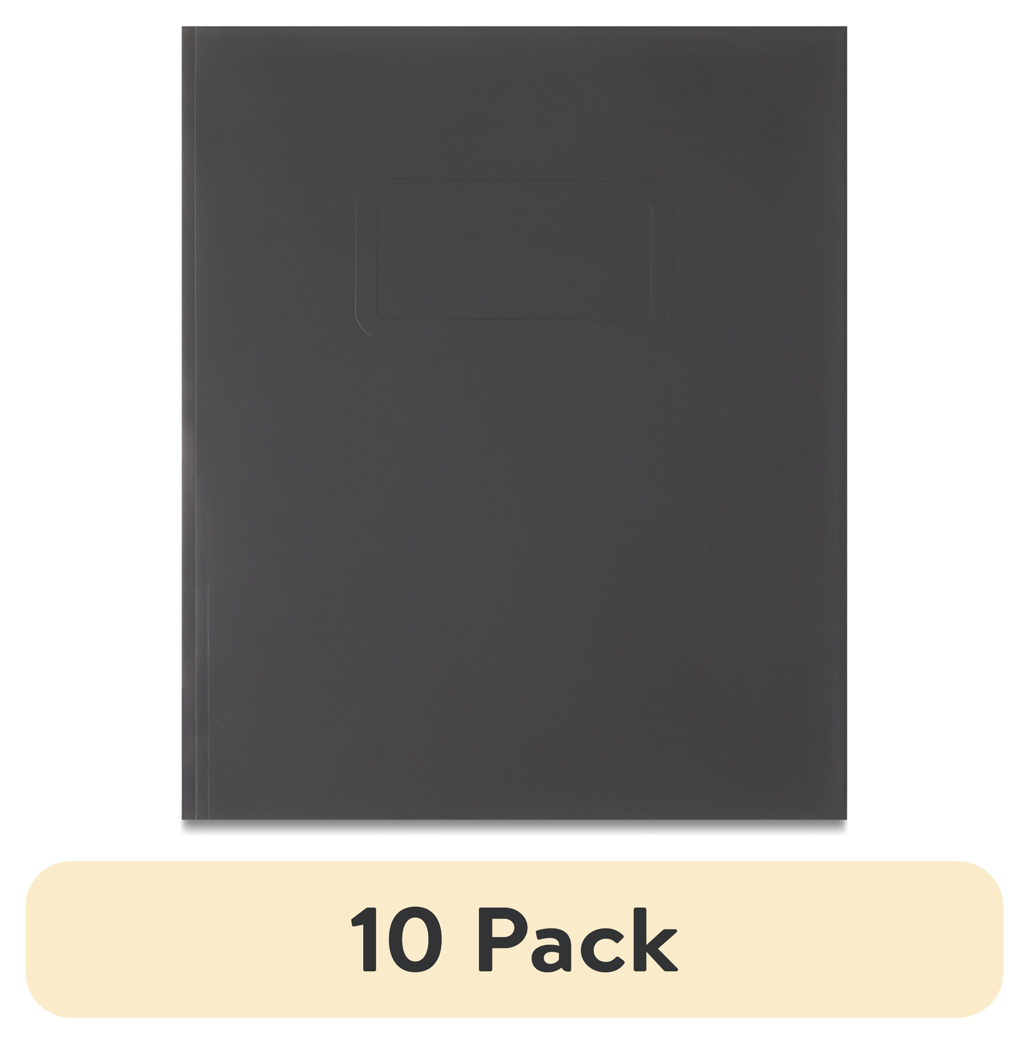 (10 pack) Pen+Gear Letter Size 3-Prong Paper Folder, Black