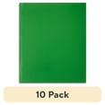 thumbnail image 1 of (10 pack) Pen+Gear Letter Size 3-Prong Paper Folder, Green, 1 of 7