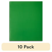 (10 pack) Pen+Gear Letter Size 3-Prong Paper Folder, Green