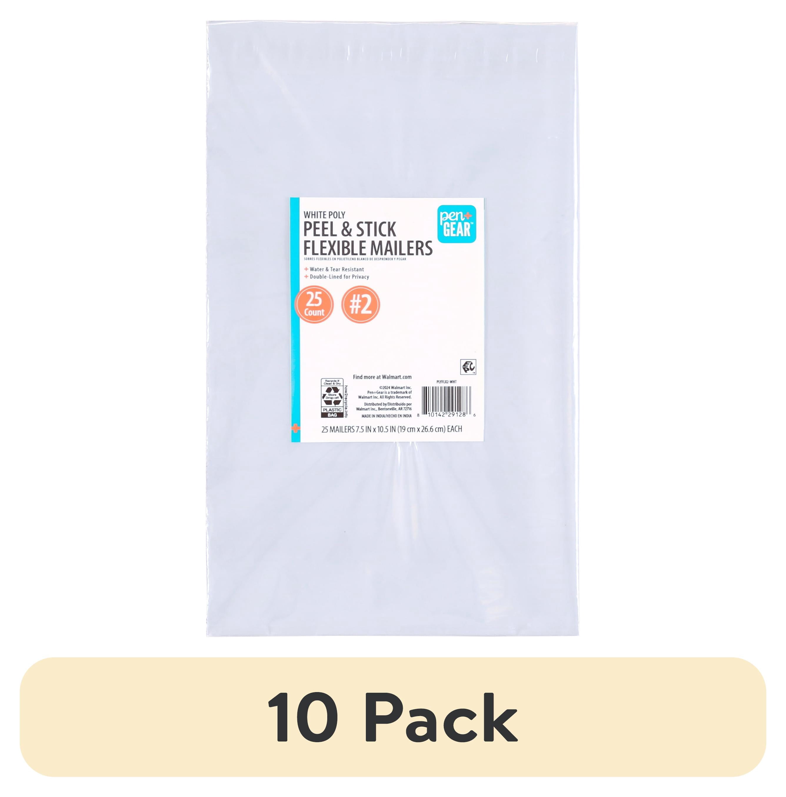 40 pack) Pen+Gear Self-Seal Poly Flexible Mailers, #2 (7.5