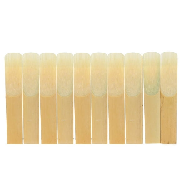 10,pack Pieces Strength 2.5 Bamboo Reeds for Bb Clarinet Accessories by ammoon