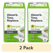(10 pack) Purina Tidy Cats Breeze Absorbent Cat Litter Pads, 24/7 Odor Control, Refill Pack, 10 ct. Pouch