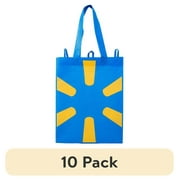10 pack Walmart Blue Spark Reusable Shopping Bag