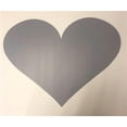 thumbnail image 1 of 10 pack SILVER Heart-shaped Corrugated Plastic signs  17 1/2" high by 23 7/8" wide, 1 of 4